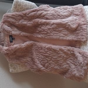 Express faux fur vest size M/L